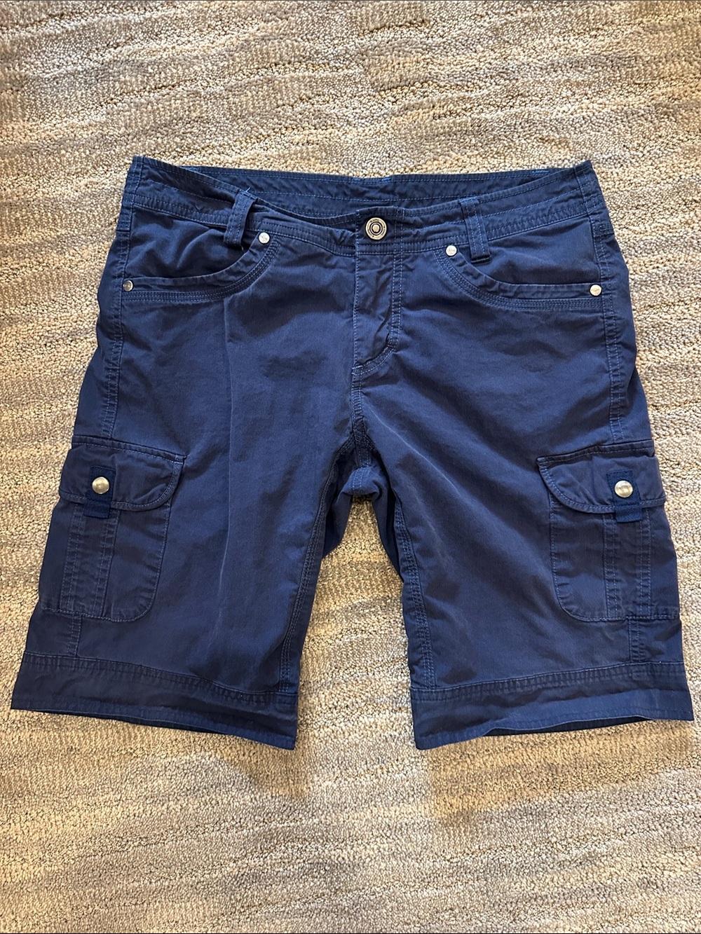 Kuhl Women's Navy Cargo Bermuda Shorts